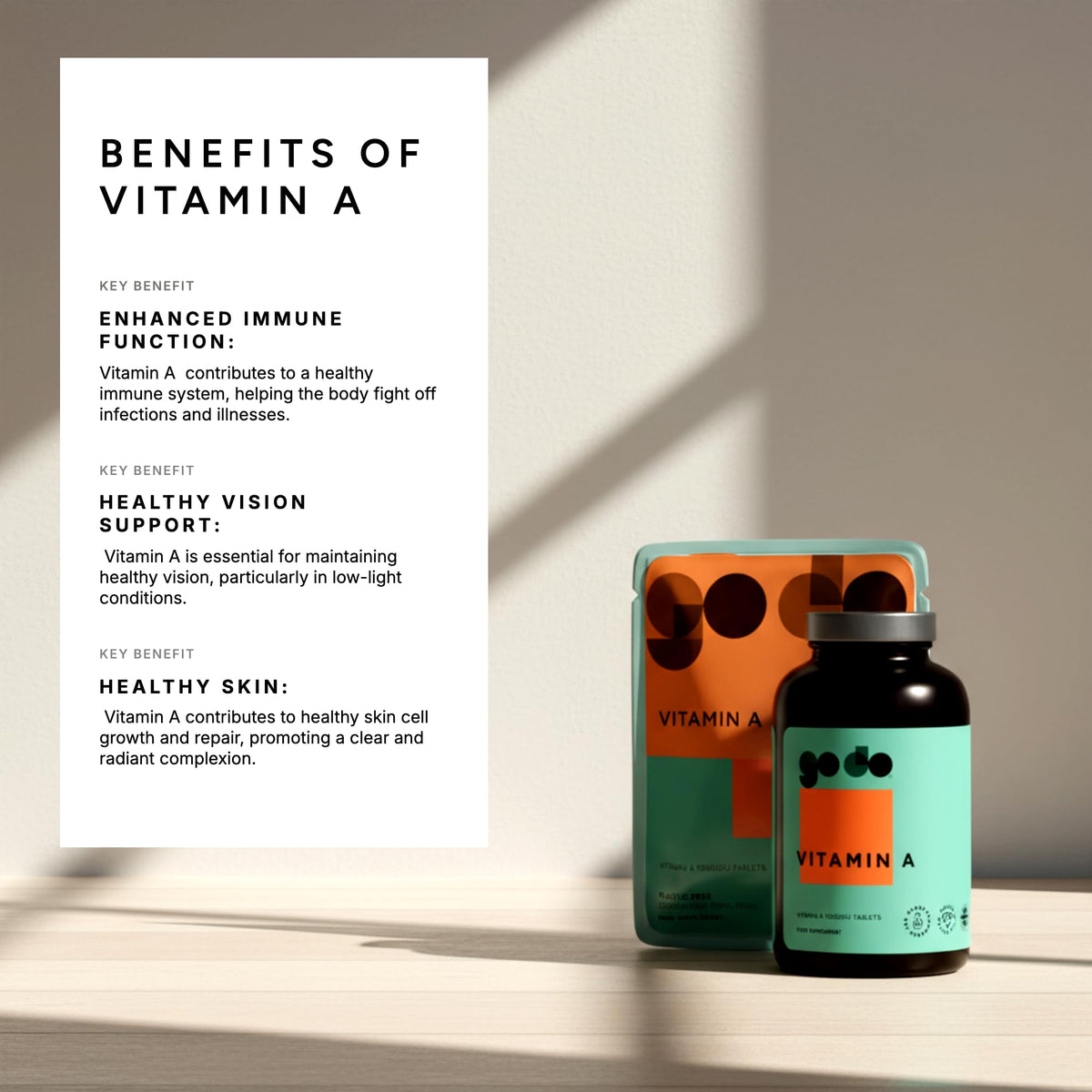 Fitness Health Vitamin A 10000IU Vision Support - 120 Tablets - image 2