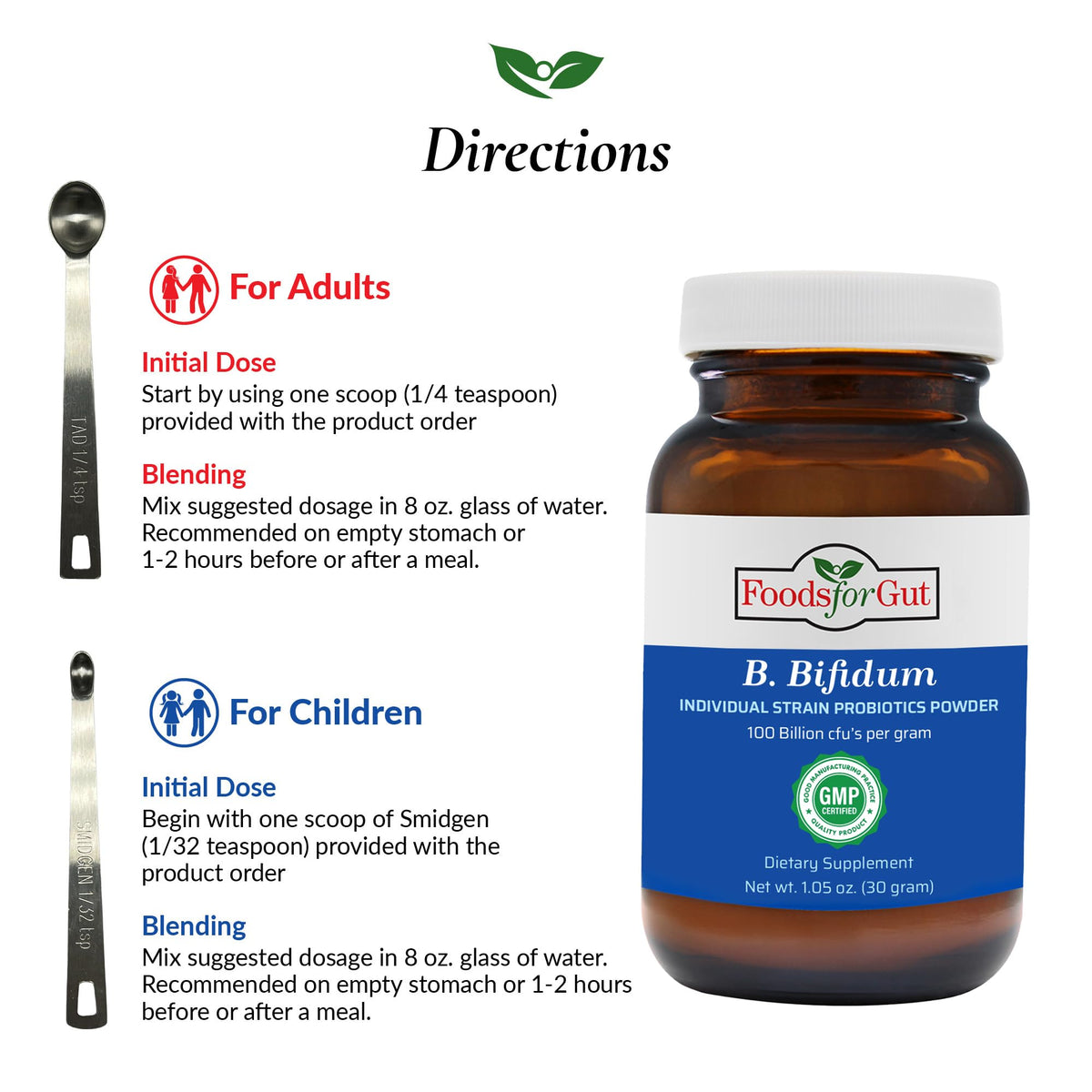 Foods For Gut Bifidobacterium Bifidum Probiotic Powder - 30g - image 5