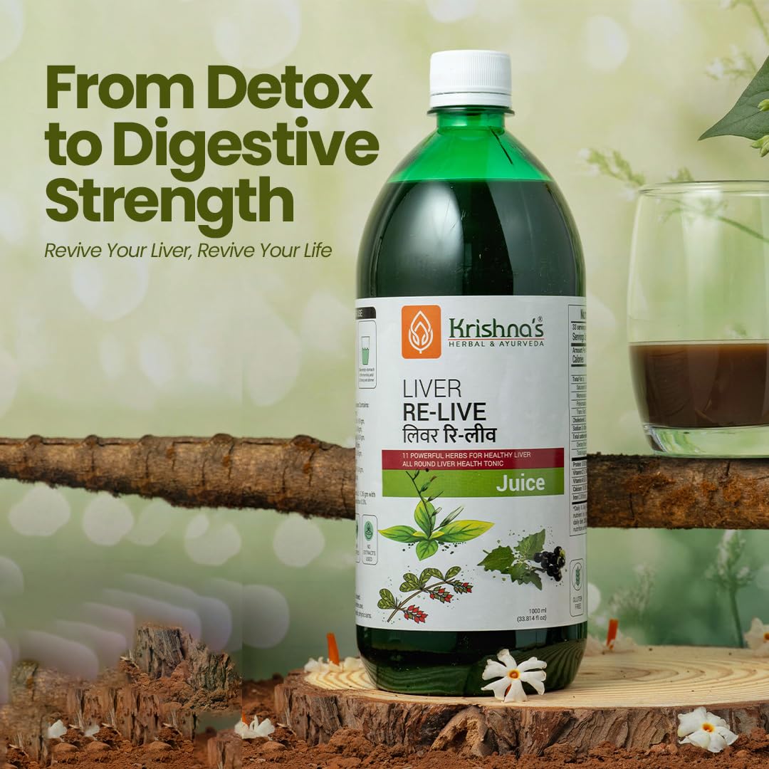 Krishna's Herbal & Ayurveda Liver Re-Live Juice - 1000 ml - image 8