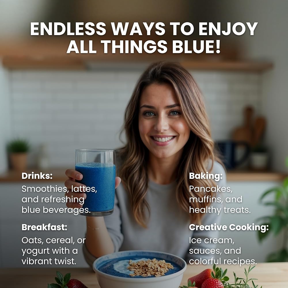 Mavella Blue Spirulina Powder with Butterfly Pea Flower - 100g - image 5