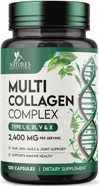 Nature's Nutrition Multi Collagen Pills - Hydrolyzed Collagen