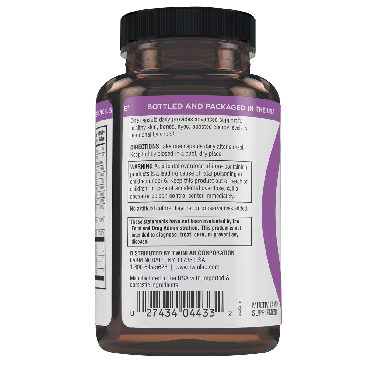 Twinlab Women's Daily One Multivitamin - 60 Capsules - image 4
