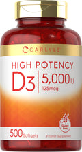 Carlyle Vitamin D3 5000 IU - 500 Softgels