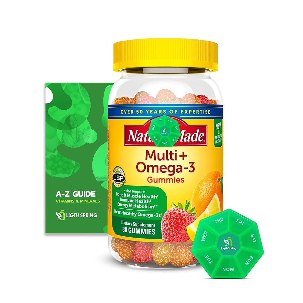 LightSpring Multivitamin + Omega-3 Gummies - 80 Count