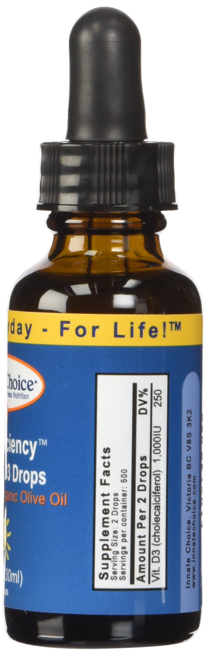 Innate Choice D Sufficiency Liquid Vitamin D3 - 1 Fl Oz - image 2
