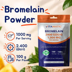 Vitamatic Bromelain Powder 1000mg - 100 Servings - image 6