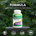 Best Naturals Acai Berry 600mg Antioxidant Support - 120 Capsules - image 5