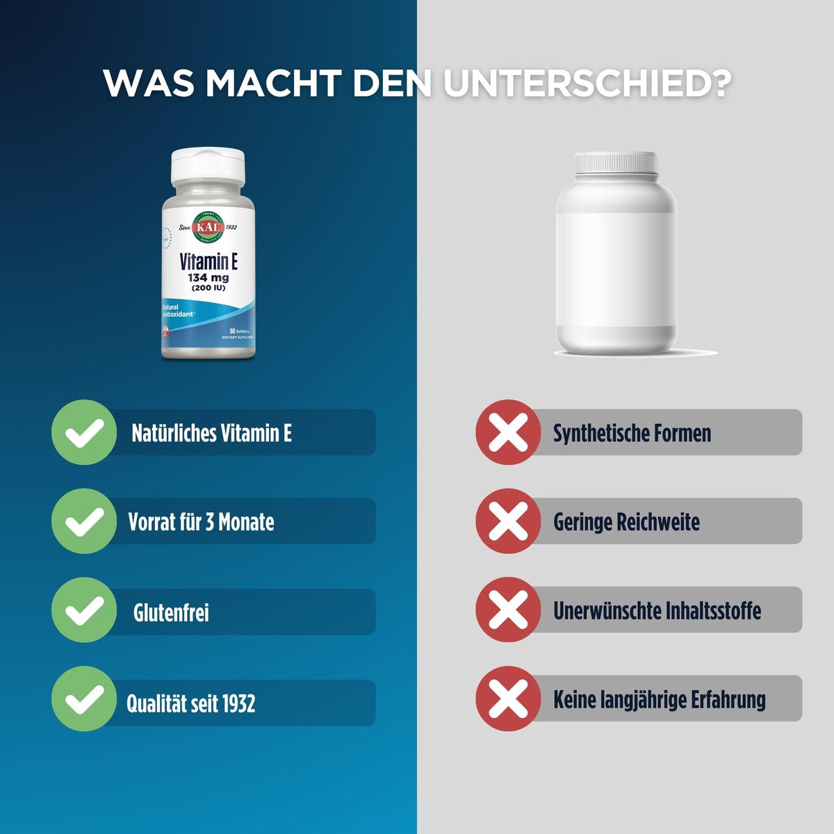 KAL E-200 D-Alpha Tocopherol 200 IU - 90 Softgels - image 4