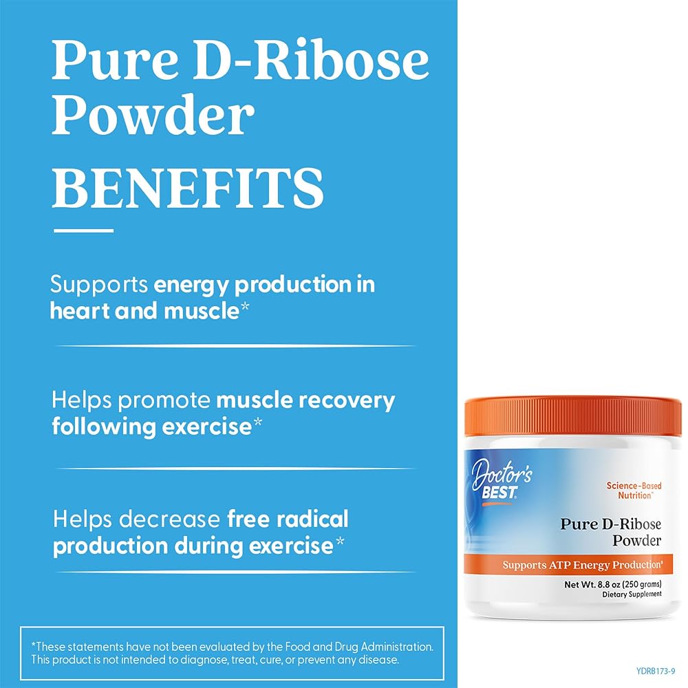 Doctor's Best Pure D-Ribose Powder for Energy - 8.8 oz - image 3