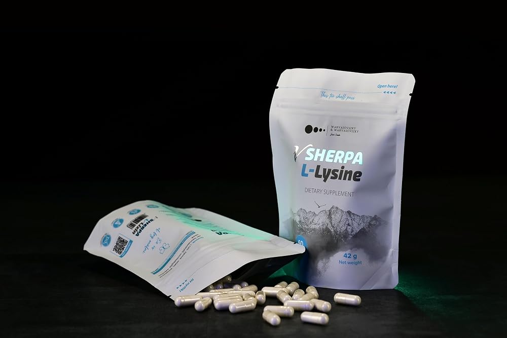 vSherpa L-Lysine 500 mg Amino Acid Supplement - 60 Capsules - image 2