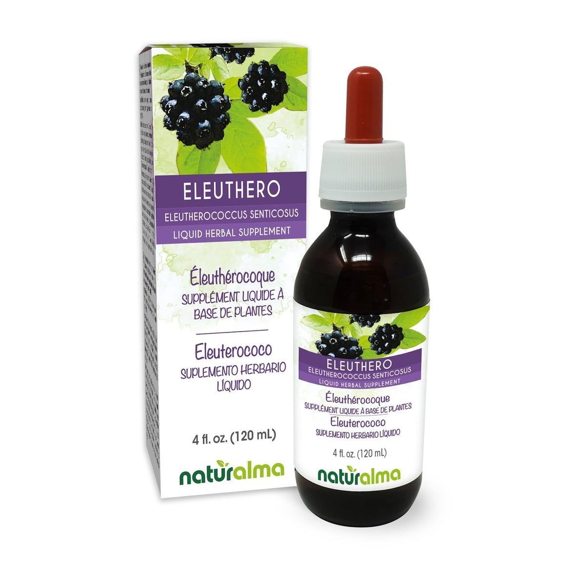 Naturalma Eleuthero Siberian Ginseng Root Tincture - 4 fl oz