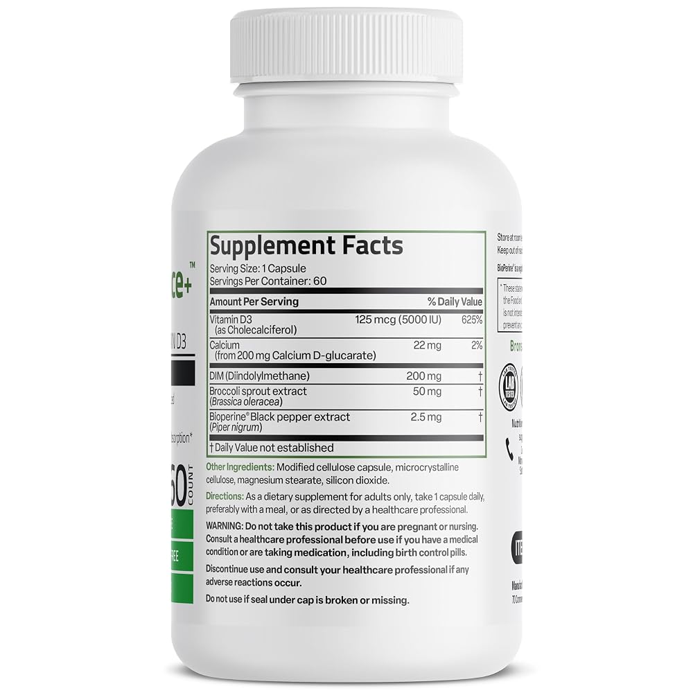 BRONSON Capsule Calcium D Glucarate 200mg Supports Estrogen