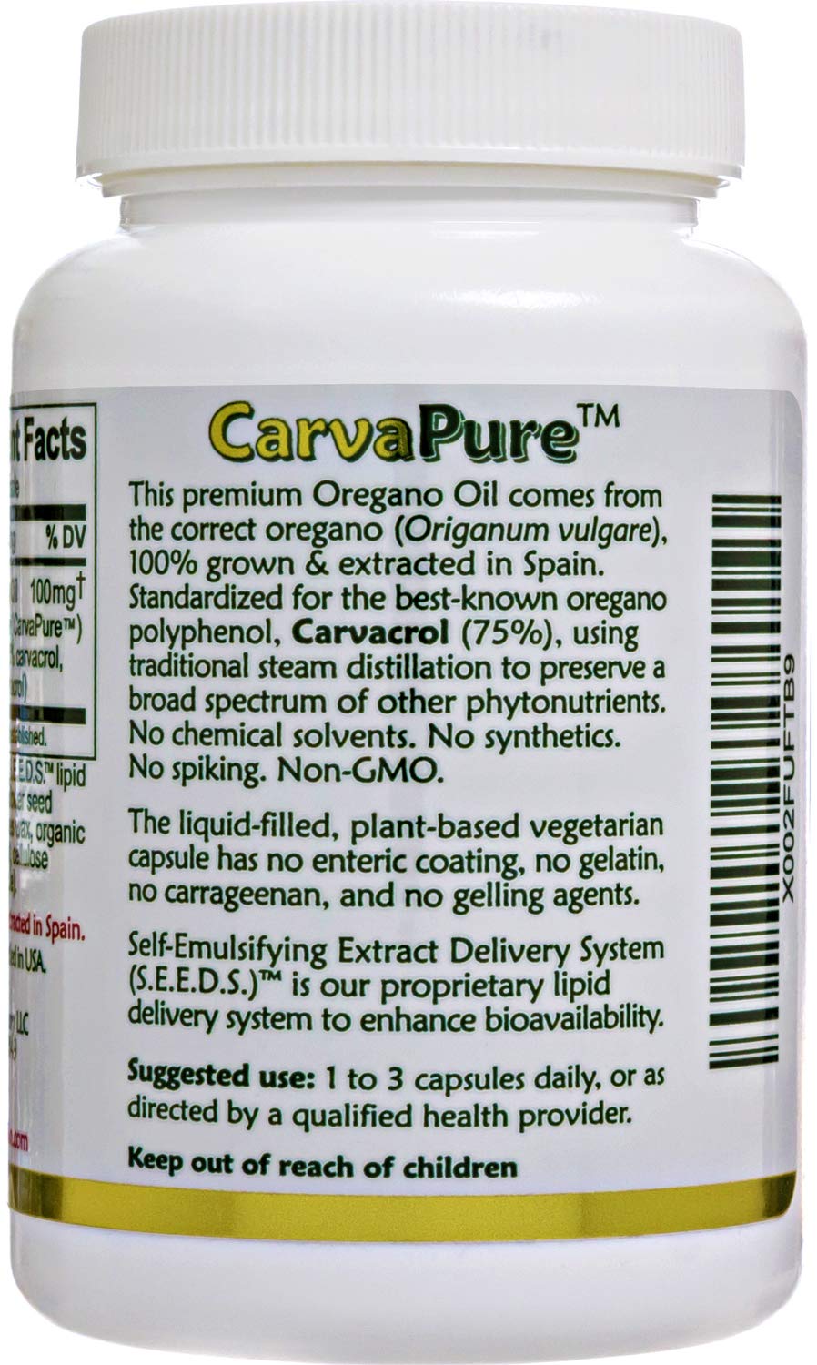 Island Nutrition Oregano Oil Capsules Immune Support - 90 Count - image 4