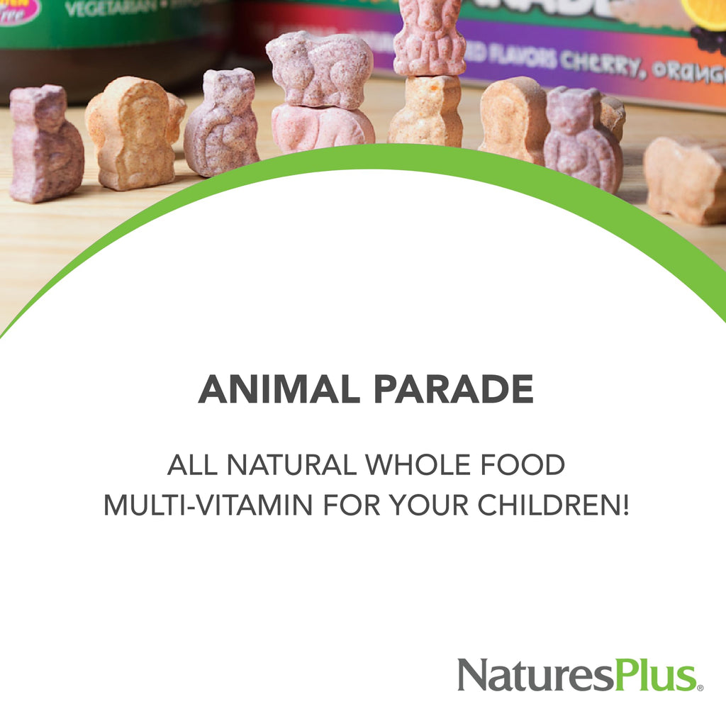 NaturesPlus Animal Parade MagKidz Magnesium Chewable Tablets - 180 Count - image 3