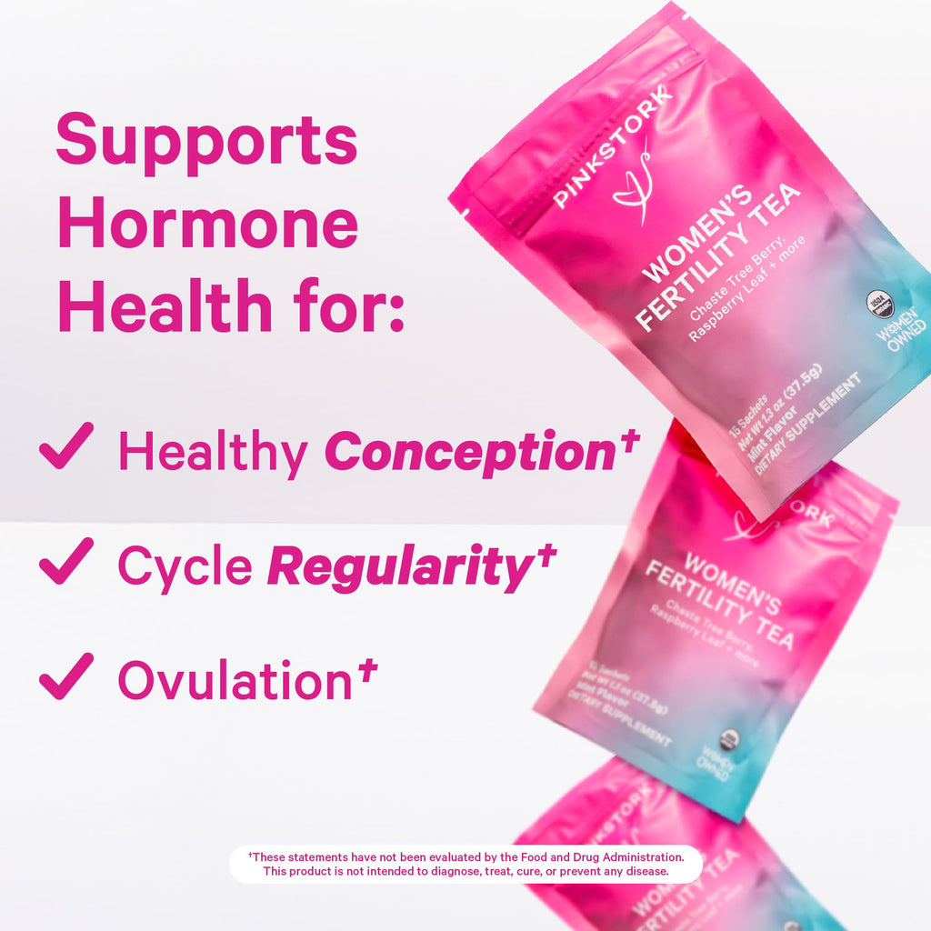 Pink Stork Fertility Bundle for Women - Conception Tea + Prenatal Vitamins - image 3