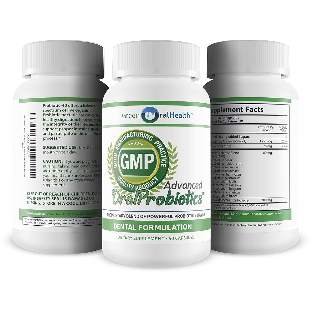 Green Oral Health Advanced Oral Probiotics 40 Billion CFU - 1 Capsules - image 4