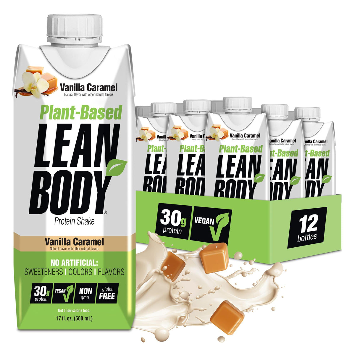 Labrada Lean Body Ready-to-Drink, Plant-Based Vegan Protein Shake