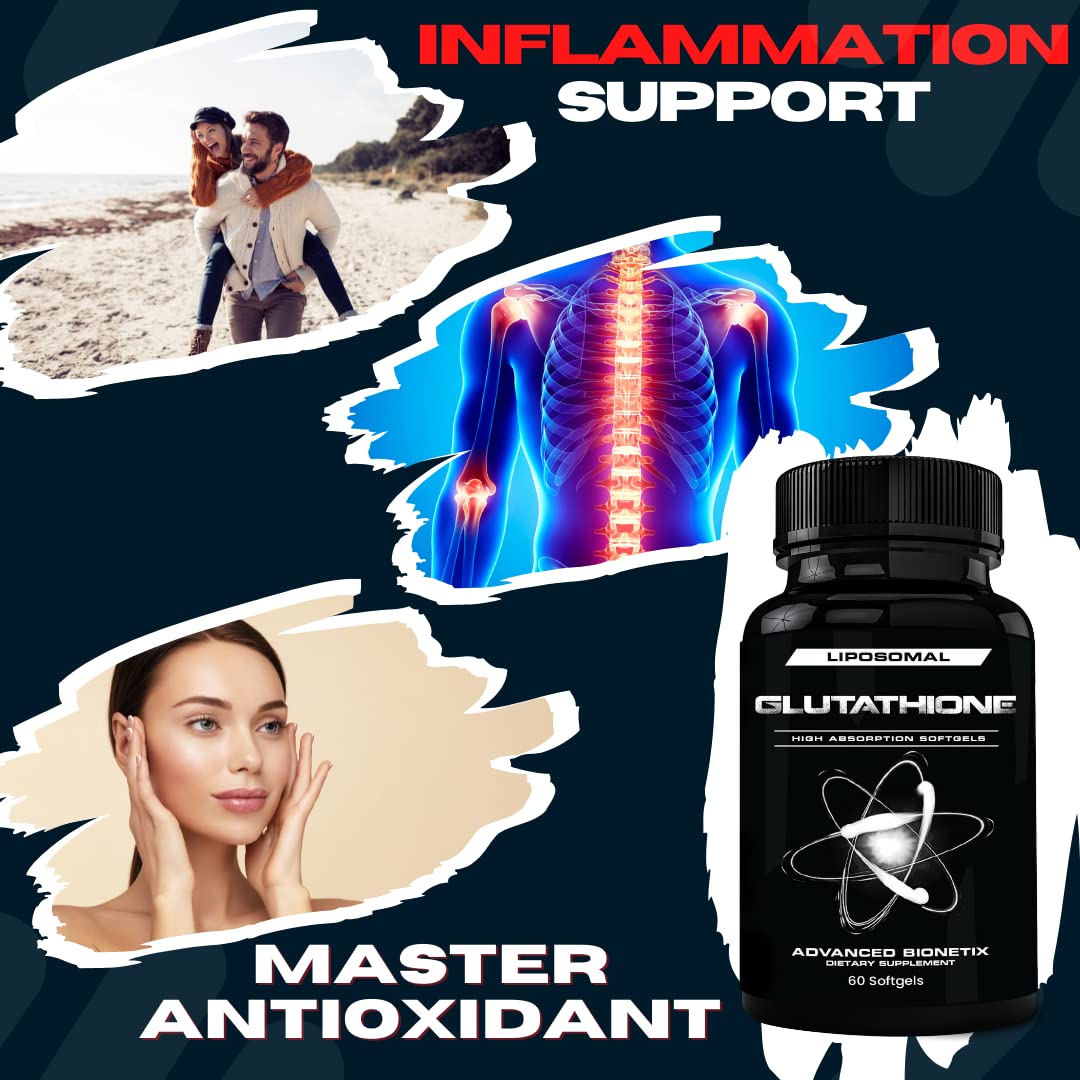 Advanced Bionetix 850mg Liposomal Glutathione - 60 Softgels - image 2
