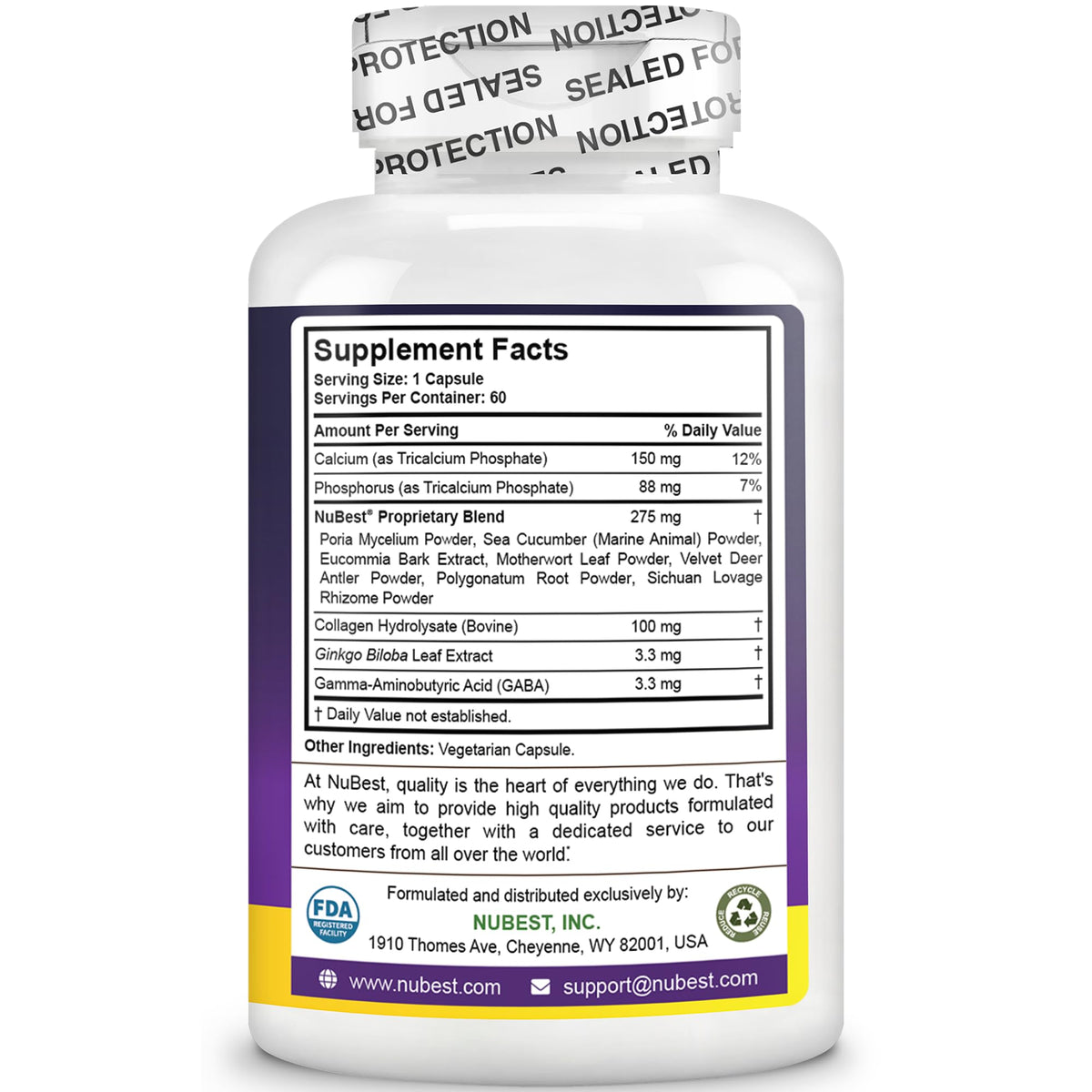 NuBest Tall Bone Strength Capsules for Kids & Teens - 60 Capsules - image 9