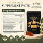 BIYODE Pure Himalayan Shilajit Gummies: Rich in Ashwagandha