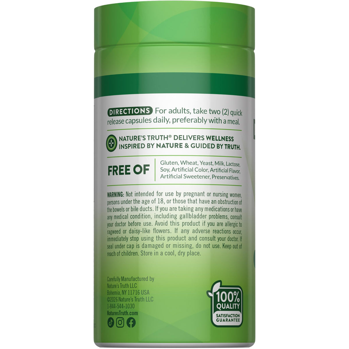 Nature's Truth Dandelion Root Capsules - 100 Count - image 7