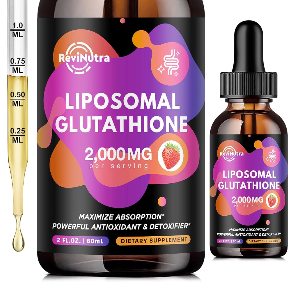 ReviNutra Liposomal Glutathione Supplement - 2000mg Glutathione