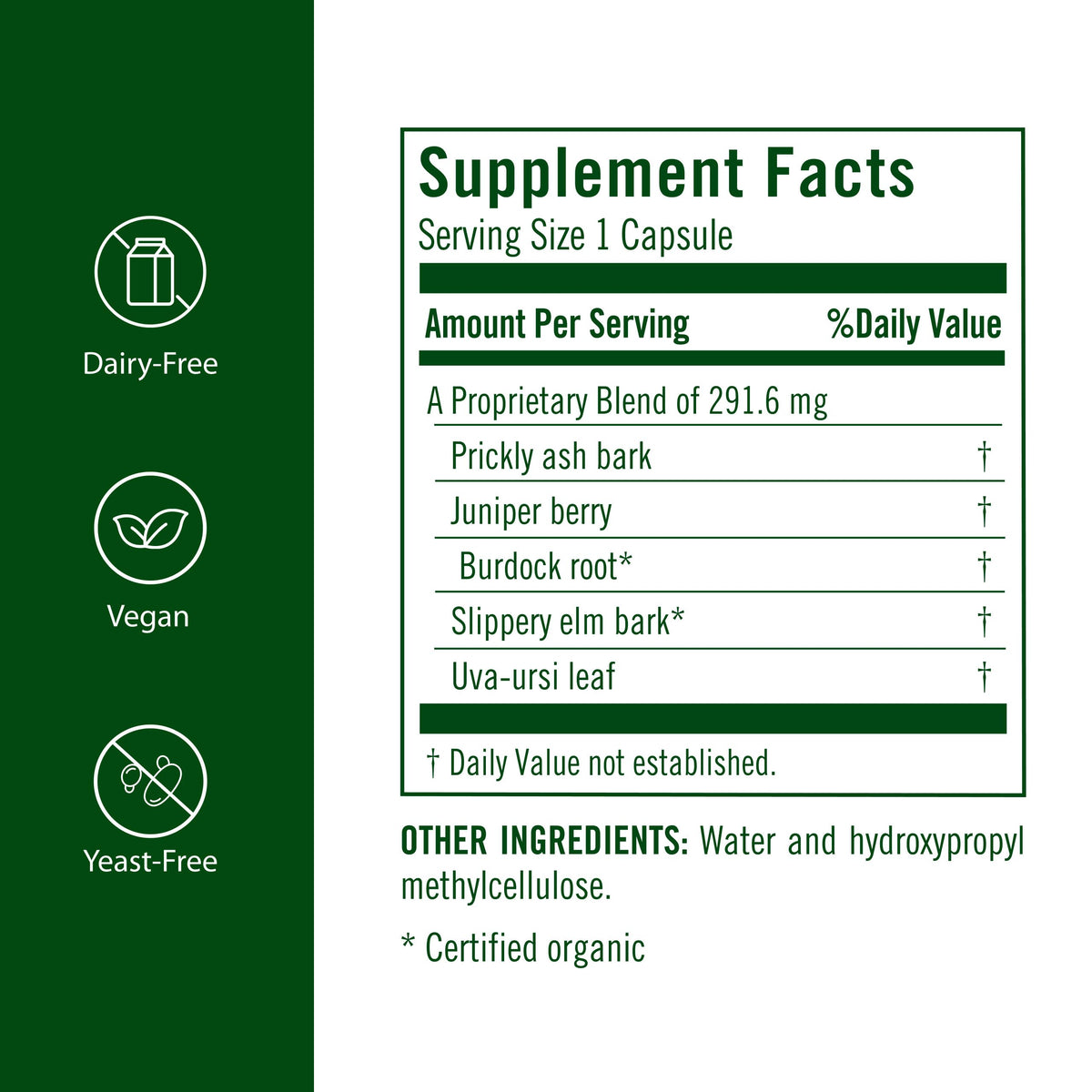 Flora Pro-Essence Urinary Tract Herbal Formula - 120 Vegetarian Capsules - image 2