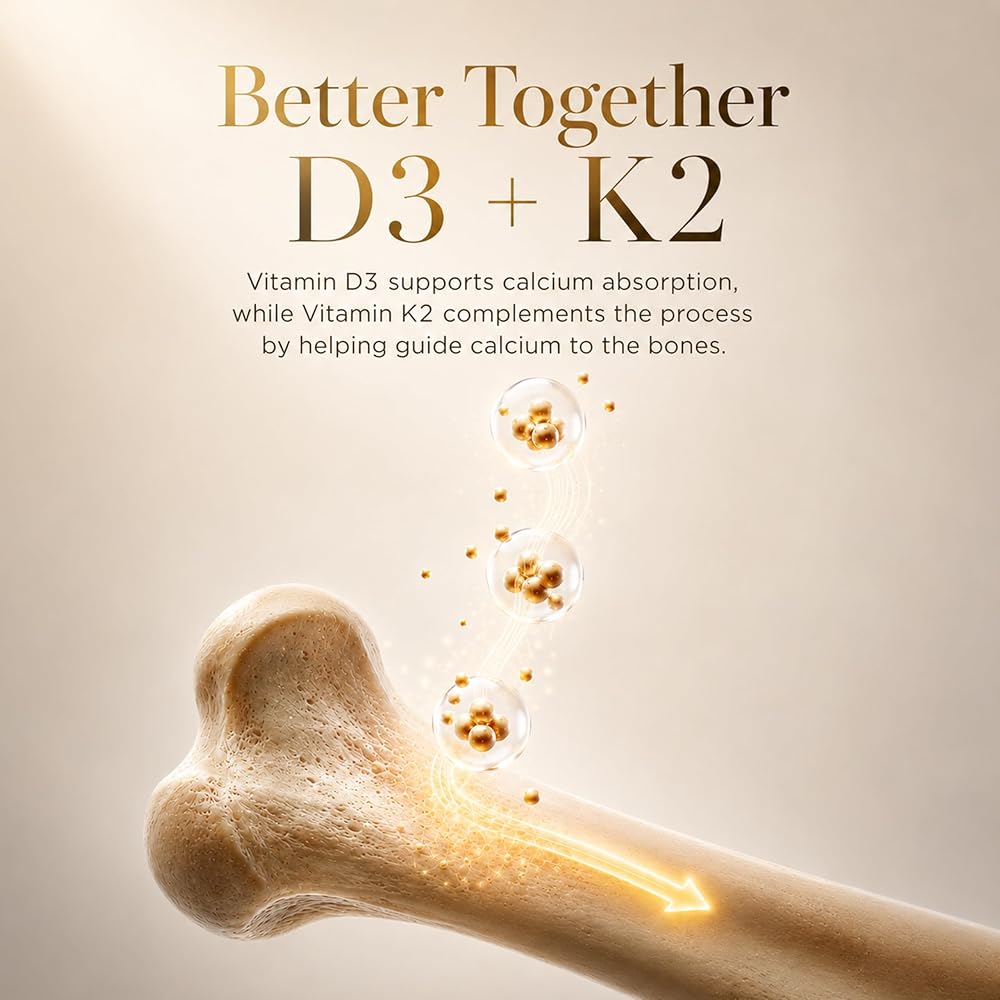 Cocó March N.M.D Vitamin D3+K2 10,000 IU - 120 Softgels - image 7