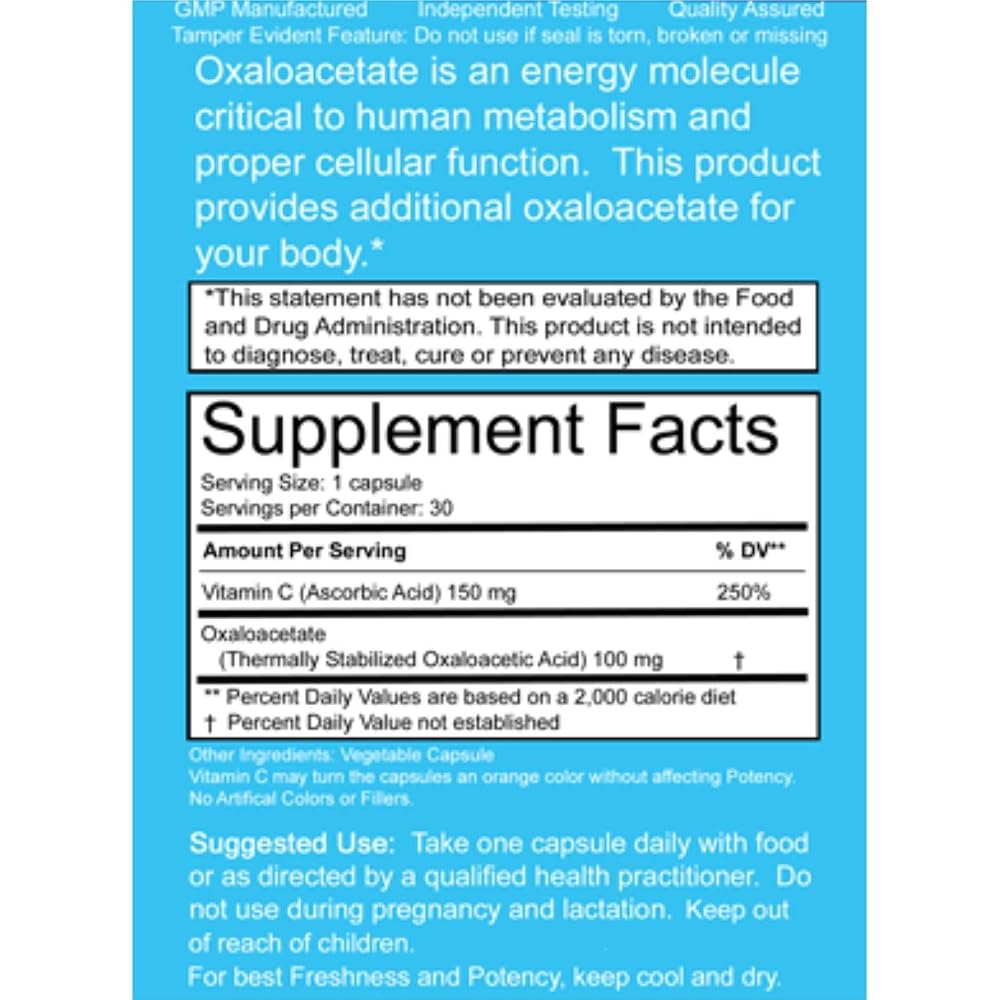Benagene Oxaloacetate Supplement - Supports Cellular Energy - image 3