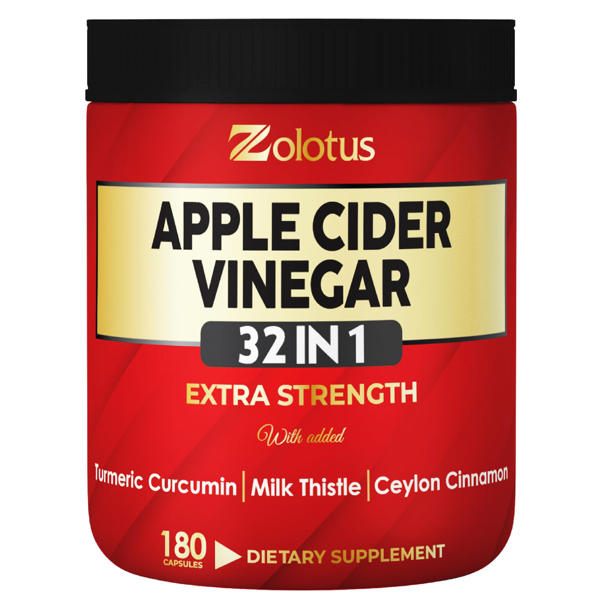 Zolotus Apple Cider Vinegar 32-in-1 Capsules - 180 Capsules