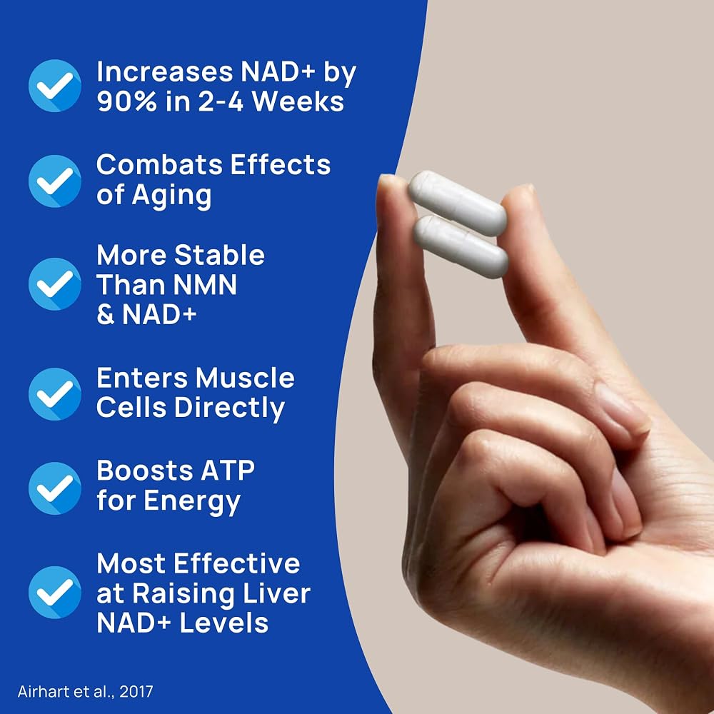 Niacinex NAD+ Supplement 600mg Nicotinamide Riboside - 60 Capsules - image 2