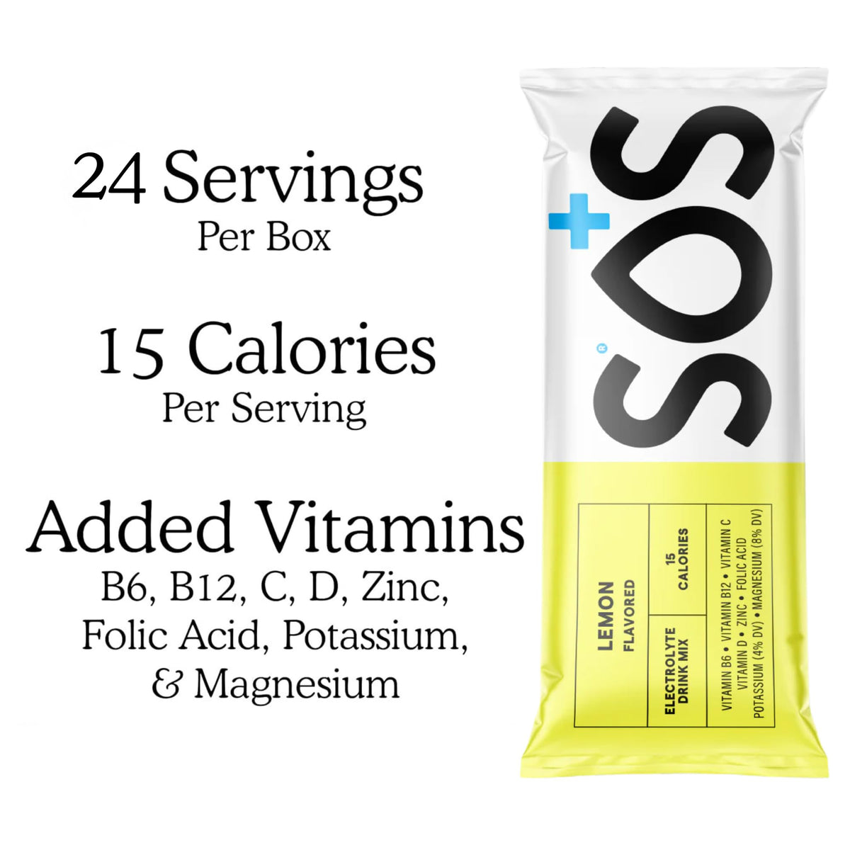 SOS Hydration Electrolyte Powder Sticks