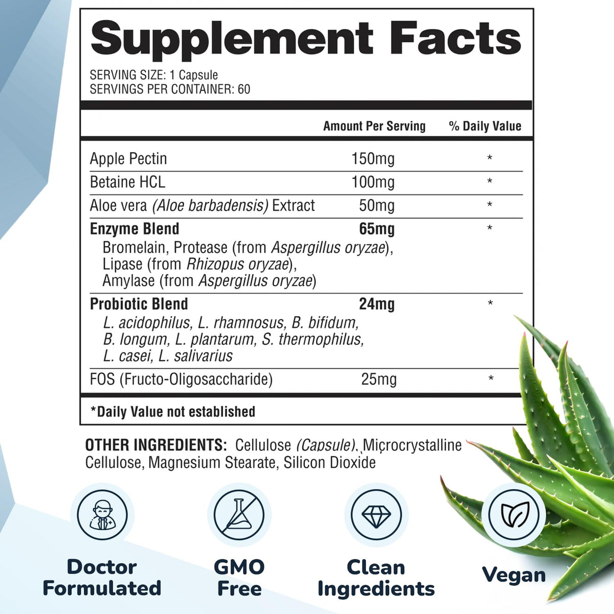 Barton Nutrition Healthy Gut Restore Digestive Supplement - 60 Capsules - image 3
