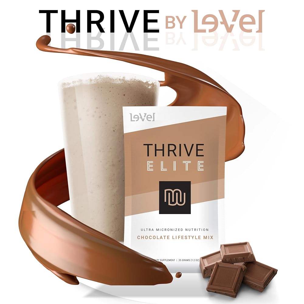 Le-Vel Thrive Elite Chocolate Protein Powder - 16 Packets - image 3