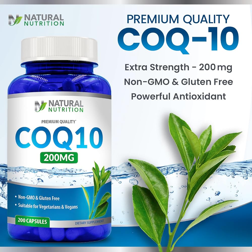 Generic Natural CoQ10 200mg - 200 Vegetarian Capsules - image 4