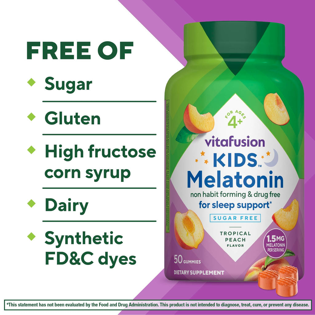 Vitafusion Kids Melatonin Sugar-Free Gummies 1.5 mg - 50 Gummies - image 7