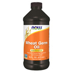 NOW Supplements Wheat Germ Oil with Naturally Occurring Vitamin E - 16 oz