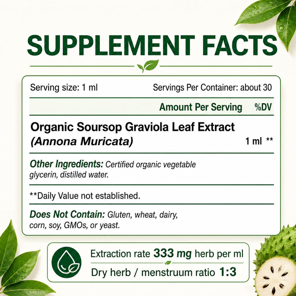 KingHealth Organic Soursop Leaves Extract Drops