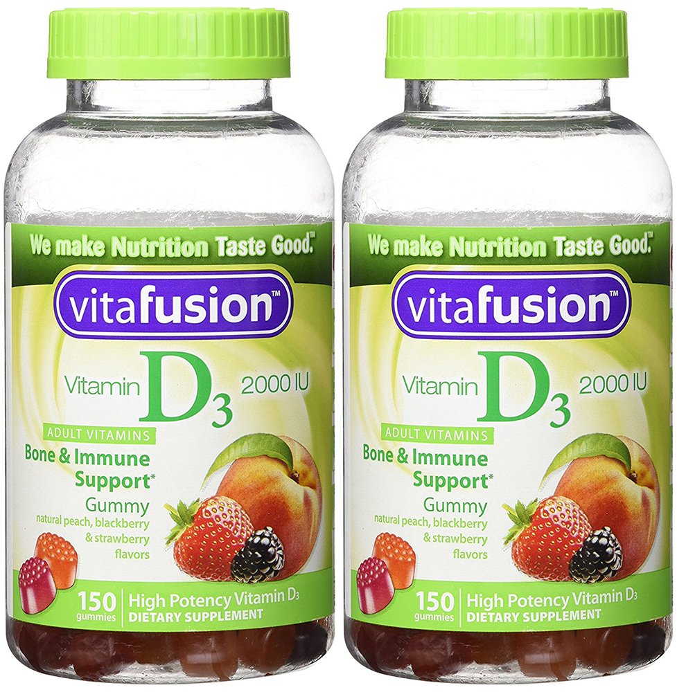 Vitafusion Vitamin D3 Gummies Vitamins 2000 IU - 150 Count