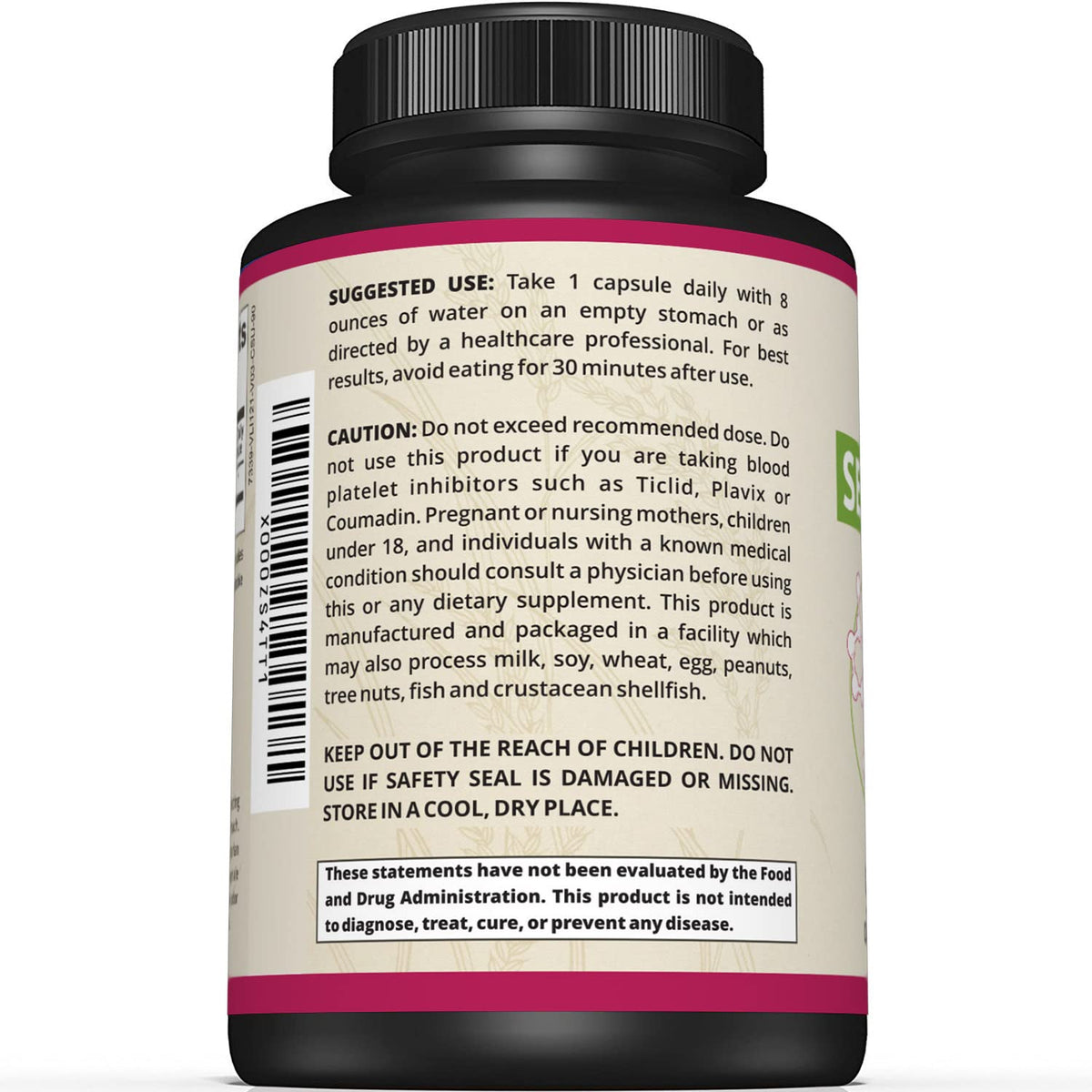 Sunergetic Serrapeptase Enzyme 40,000 SPU - 90 Capsules - image 3