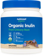 Nutricost Organic Inulin Powder Dietary Fibre - 454 Grams