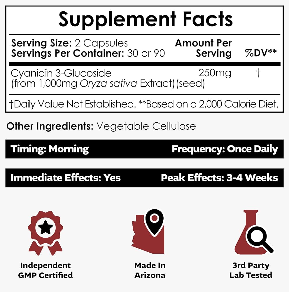 Nootropics Depot Cyanidin 3-Glucoside Capsules