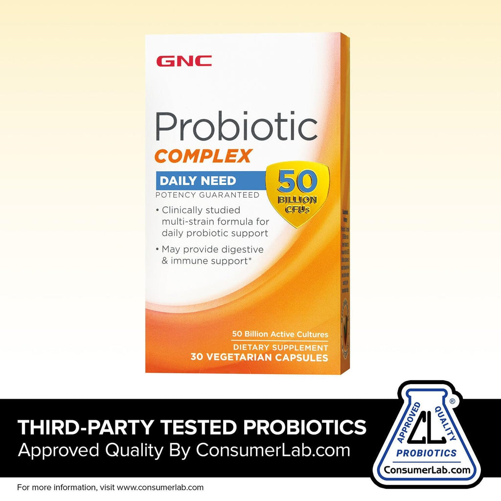 GNC Probiotic Complex 50 Billion CFUs 30 Vegetarian caps