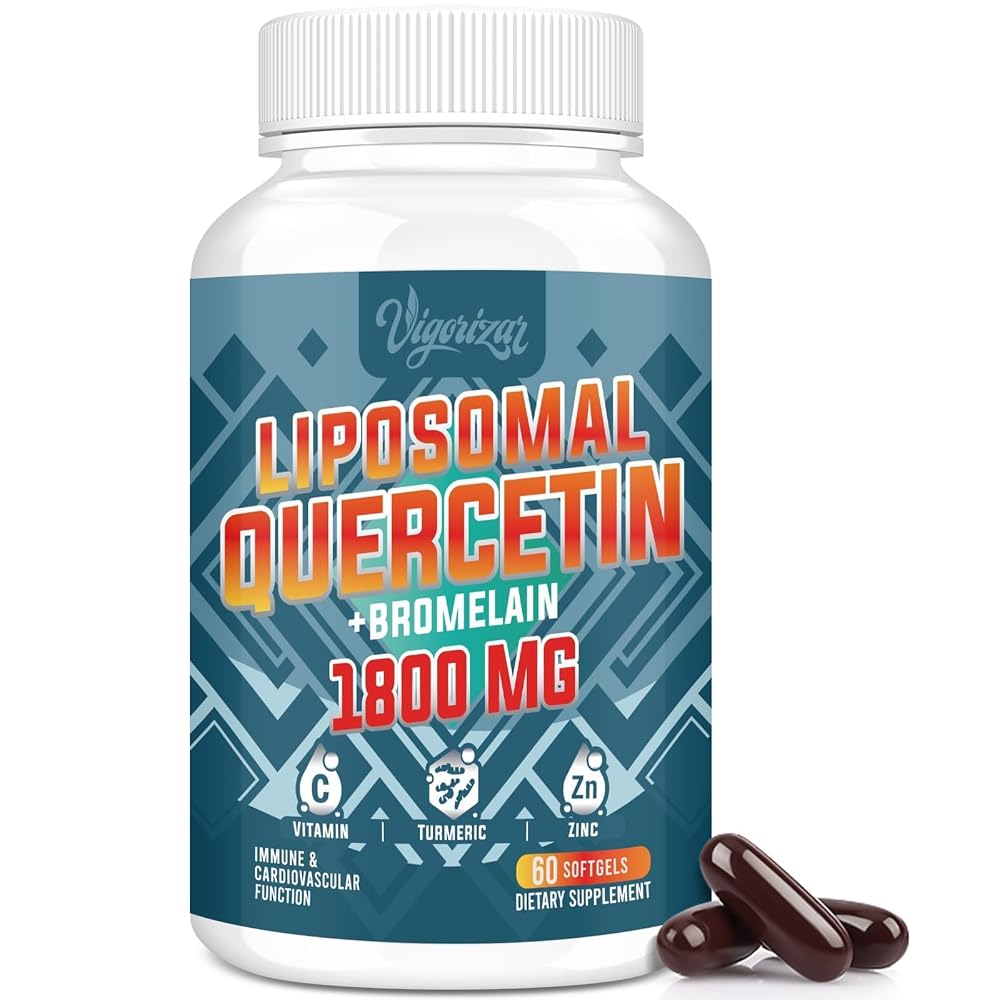 Vigorizar Liposomal Quercetin Phytosome with Bromelain - 60 Softgels