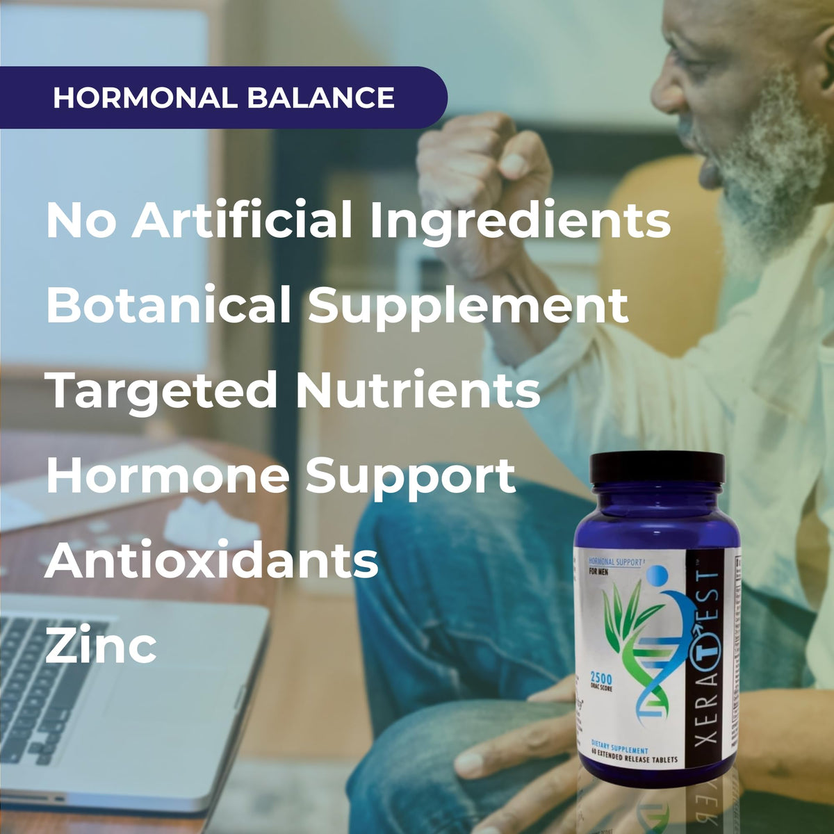 Youngevity XeraTest Men's Hormonal and Brain Health Support - 60 Tablets - image 4