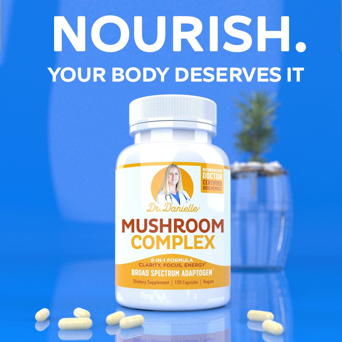 Doctor Danielle Organic Mushroom Complex - 120 Capsules - image 5