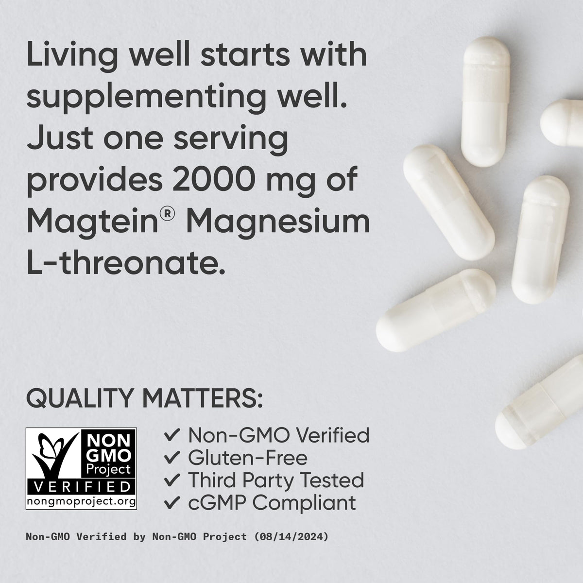 Sports Research Magnesium L-Threonate 2000mg - 90 Capsules - image 4
