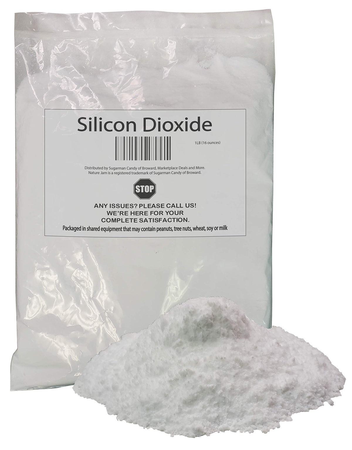 Naturejam Silicon Dioxide Silica Powder Anti-Caking Agent - 1 lb