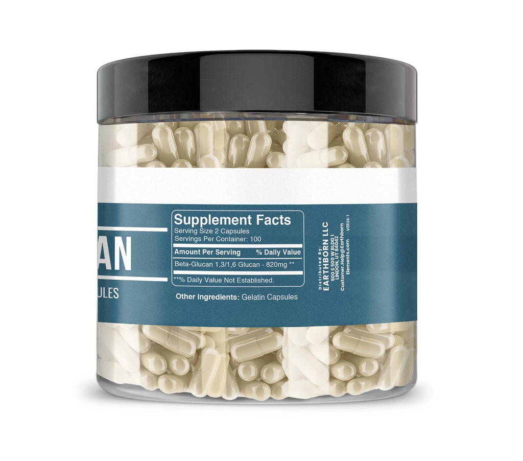 Earthborn Elements Beta Glucan - 200 Capsules - image 2