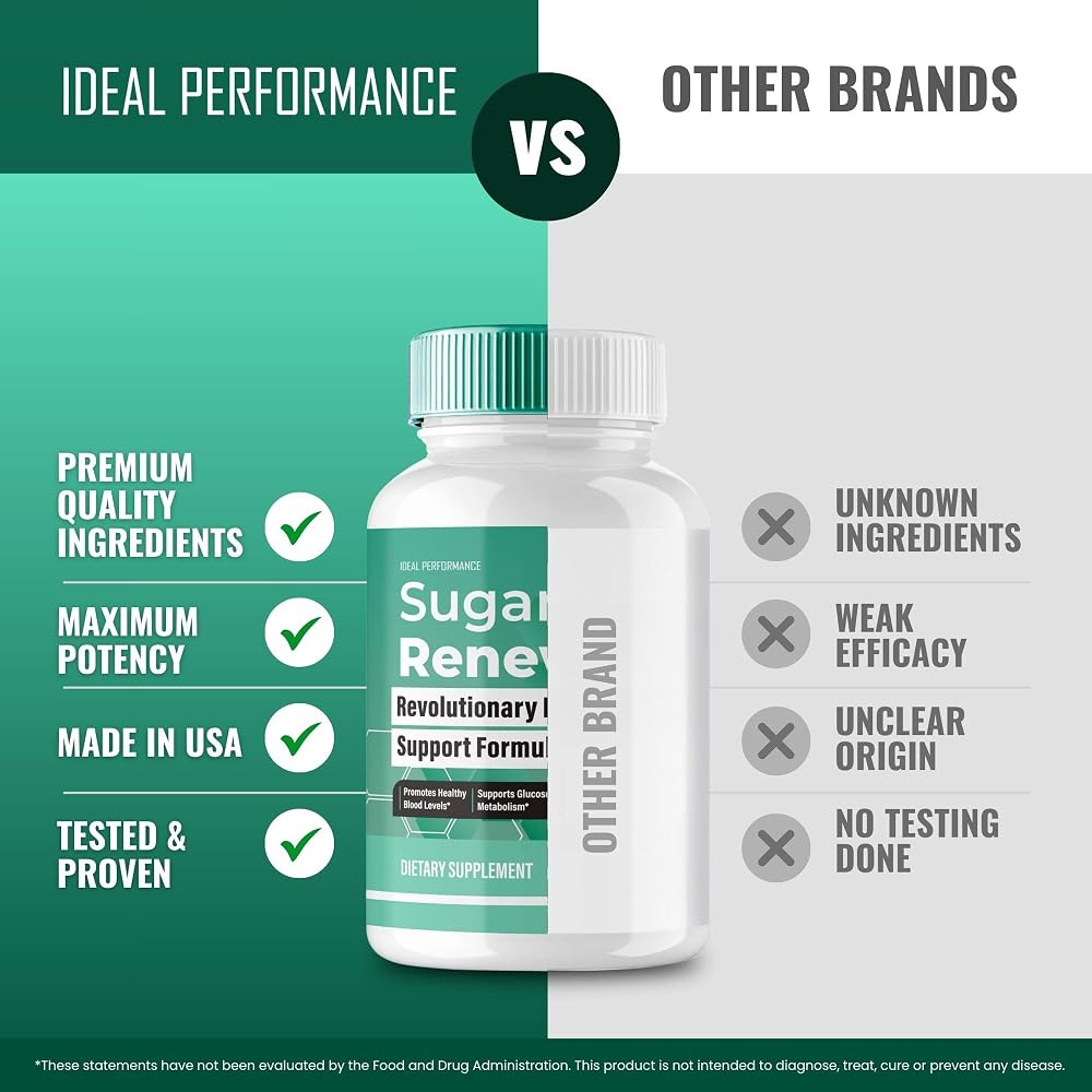IDEAL PERFORMANCE Sugar Renew Capsules - 300 Count - image 6